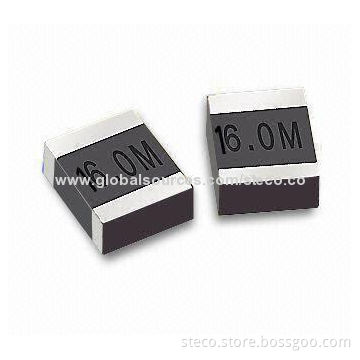 Ceramic Resonators with 8.00 to 60.00MHz Monolithic Chip Type and 16.00 to 60.00MHz Frequency